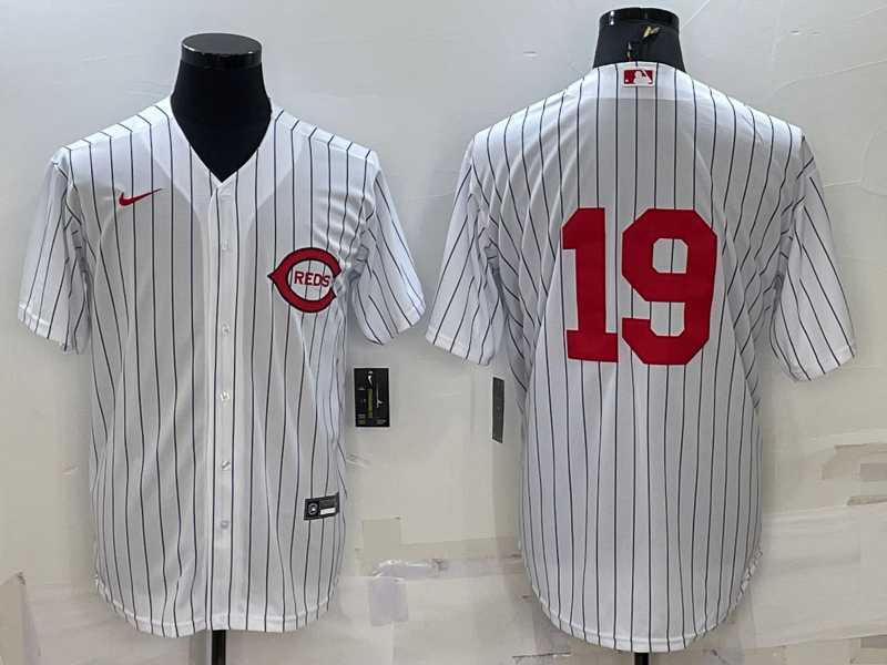 Mens Cincinnati Reds #19 Joey Votto 2022 White Field of Dreams Stitched Baseball Jersey